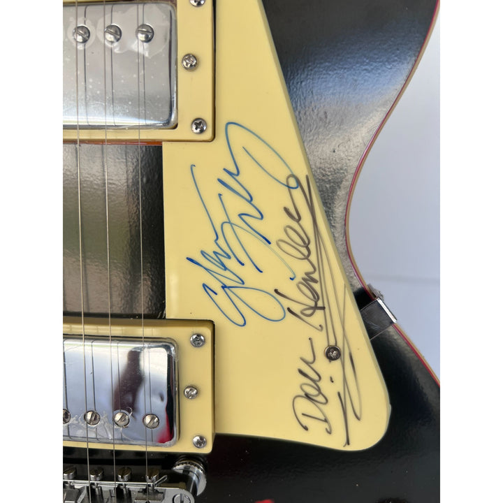 The Eagles Don Henley & Glenn Frey  one of a kind les paul (full size) electric guitar signed with proof.