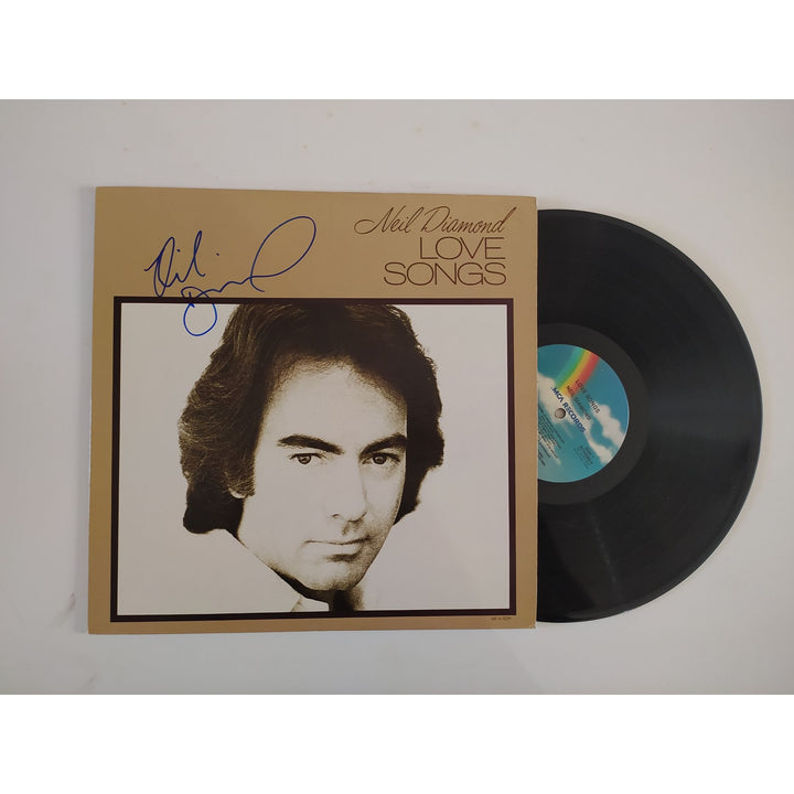 Neil Diamond Love Songs LP signed with proof