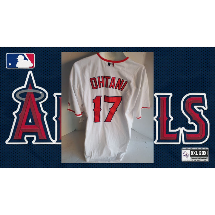 Shohei Ohtani Los Angeles Angels game model Jersey signed with proof