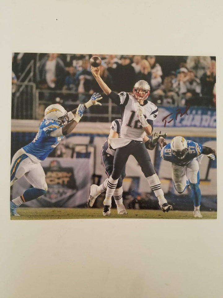 Tom Brady 8x10 signed with proof