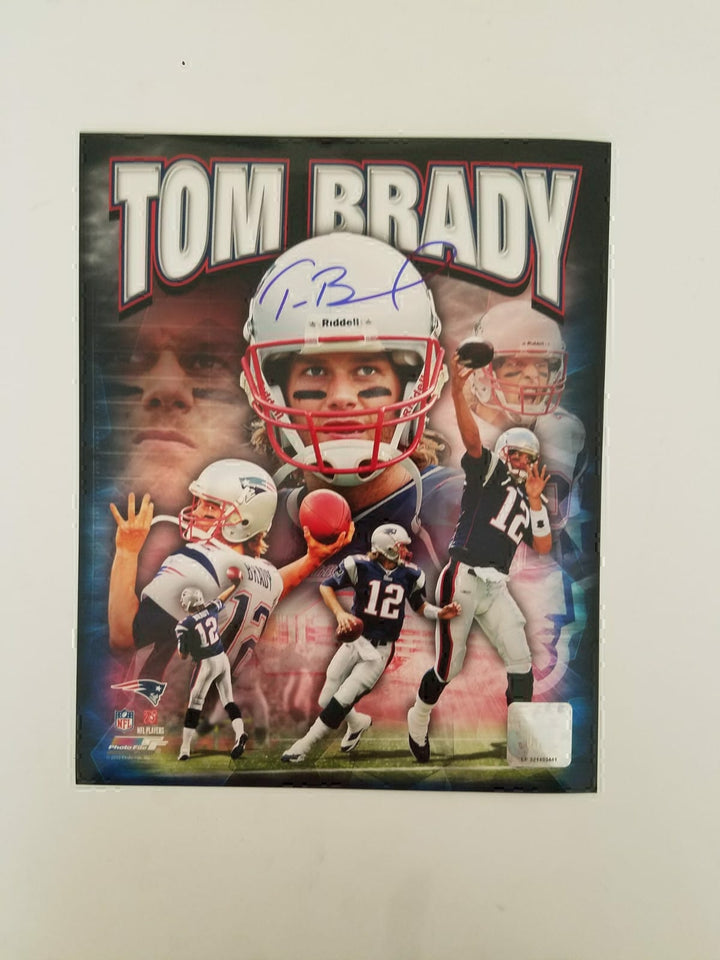 Tom Brady New England Patriots 8x10 signed with proof