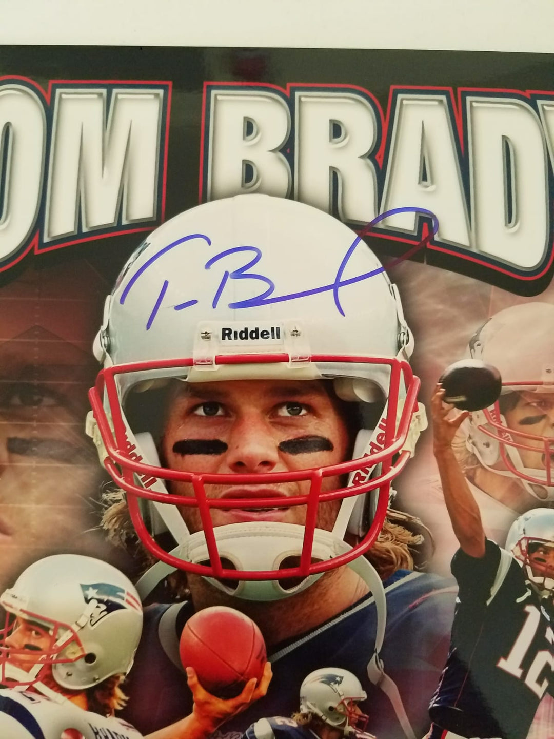 Tom Brady New England Patriots 8x10 signed with proof