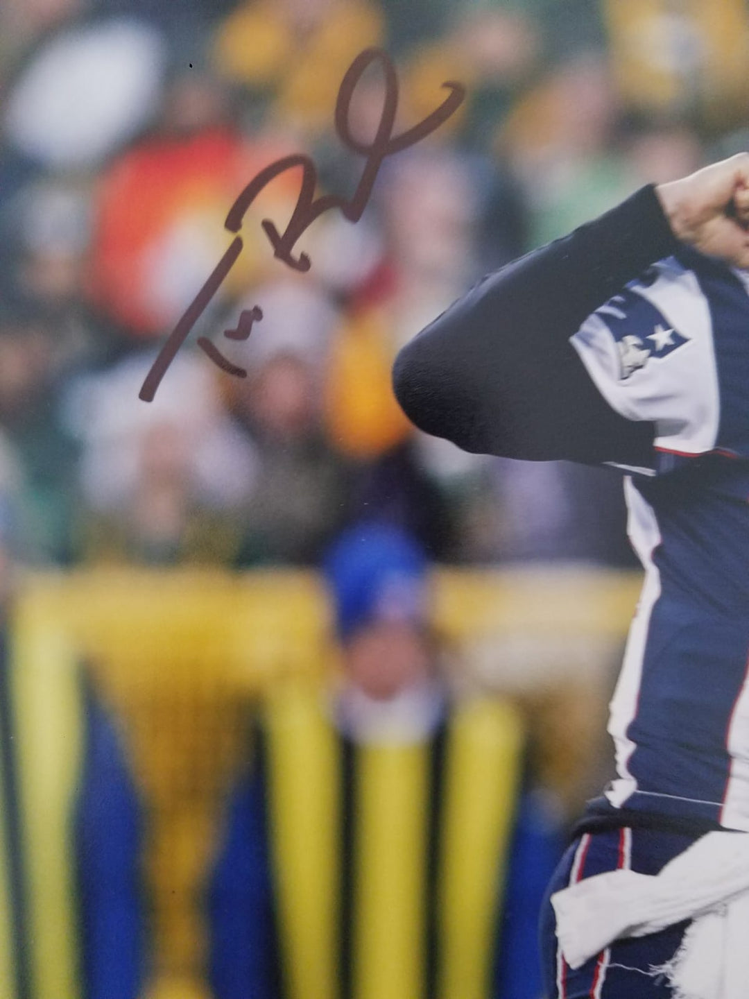 Tom Brady New England Patriots 8x10 signed with proof