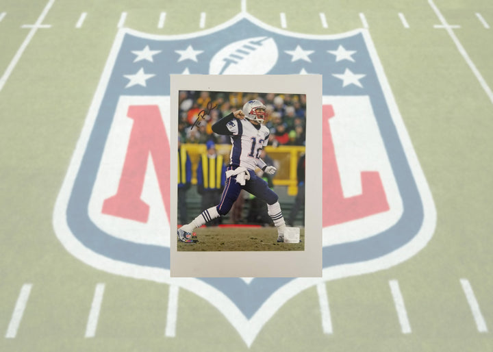 Tom Brady New England Patriots 8x10 signed with proof