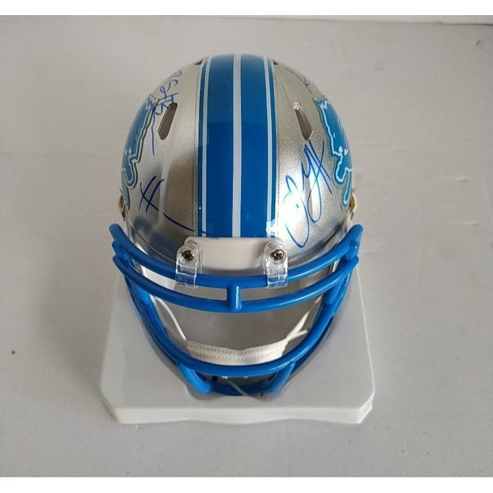 Riddell mini helmet Detroit Lions signed with proof