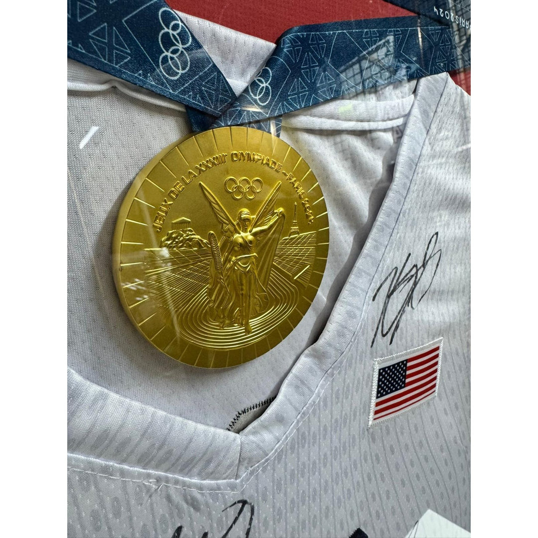 Stephen Curry USA 2024 gold medal winning team signed Jersey with proof