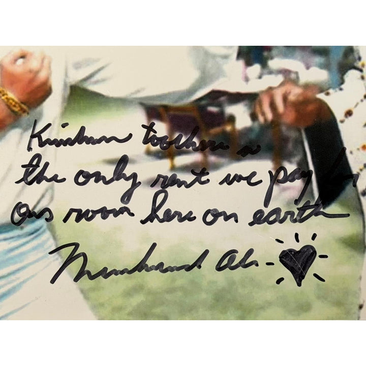 Muhammed Ali vintage 8x10 photo signed with inscription and proof