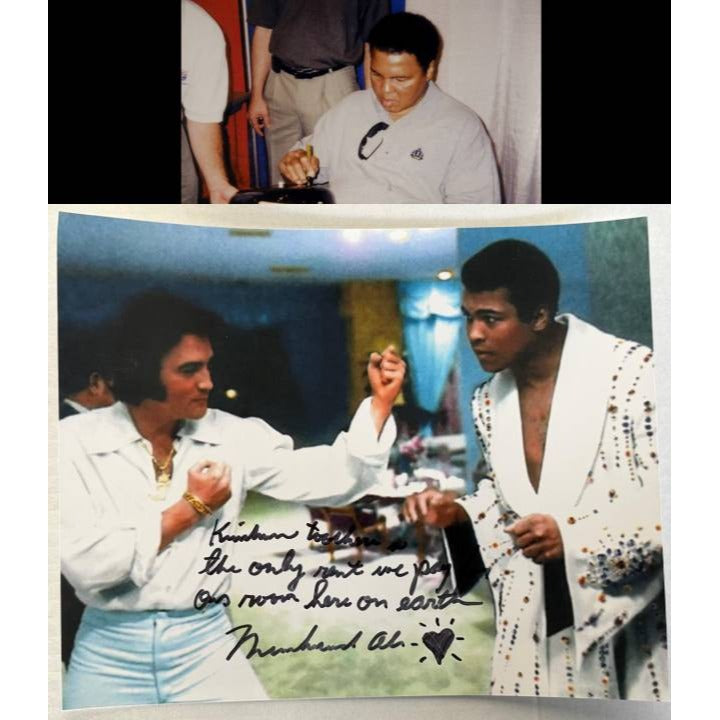 Muhammed Ali vintage 8x10 photo signed with inscription and proof