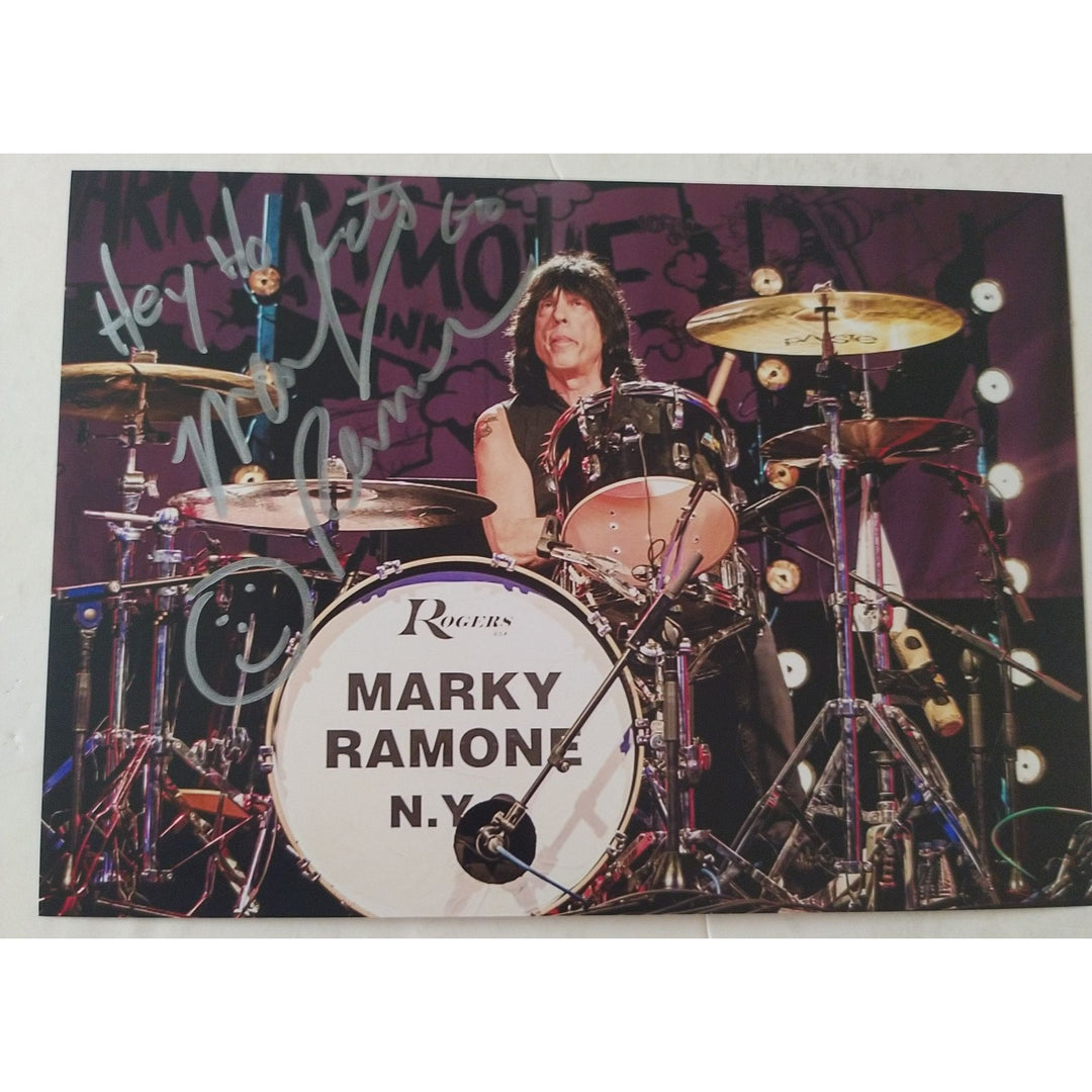 Marky Ramone, The Ramones, 5x7 photo, signed, with proof