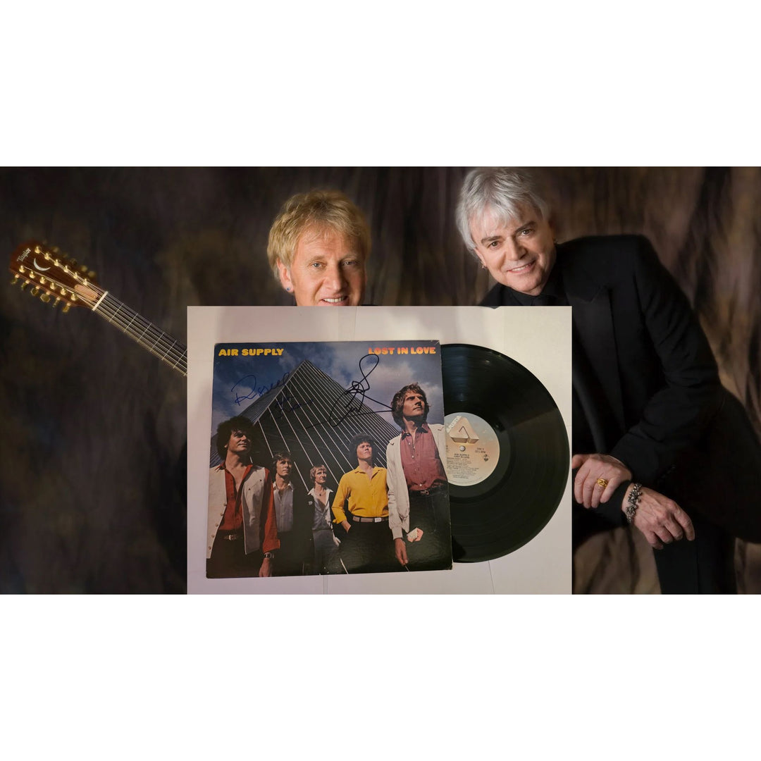 Air Supply 'Lost in Love' original LP signed.