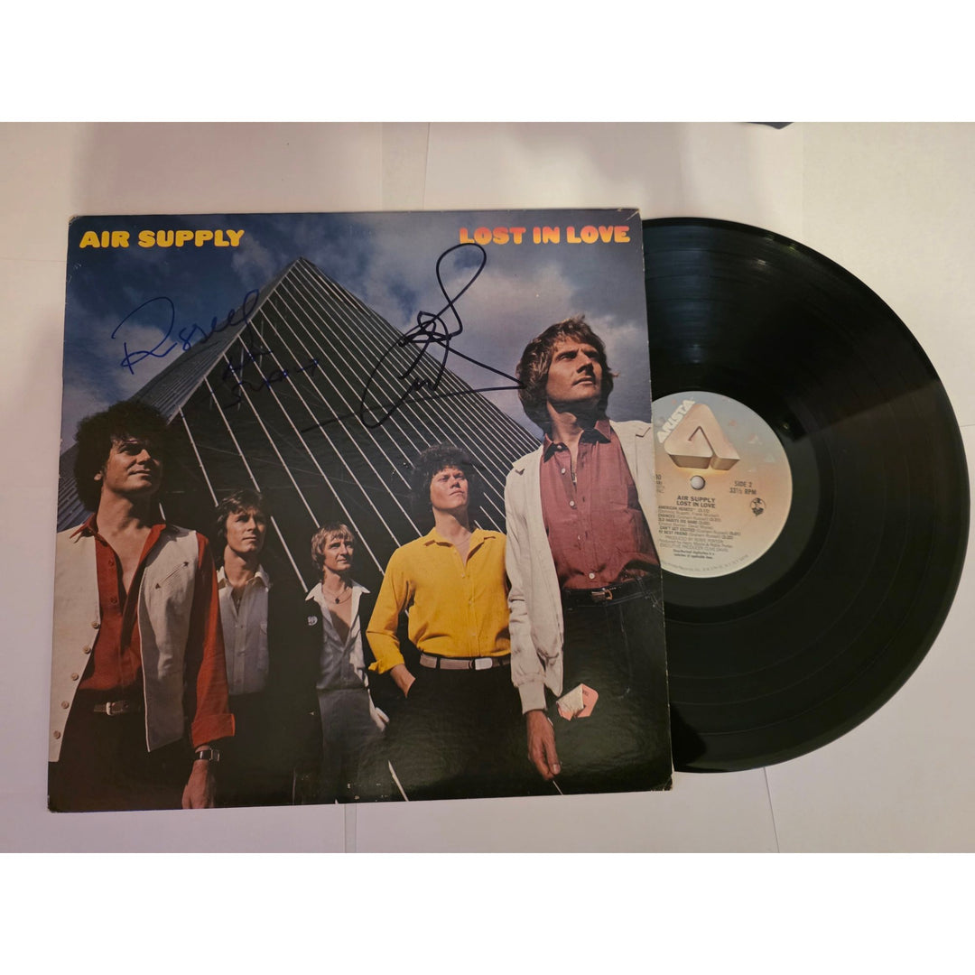 Air Supply 'Lost in Love' original LP signed.