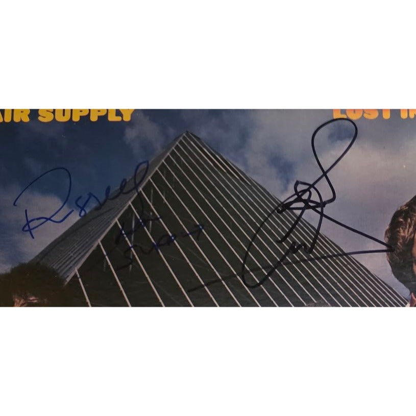 Air Supply 'Lost in Love' original LP signed.