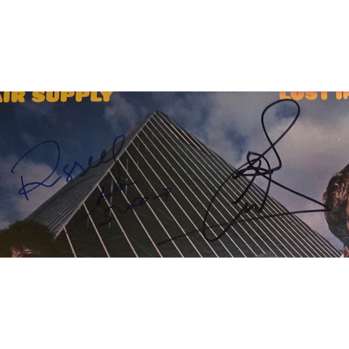 Air Supply 'Lost in Love' original LP signed.
