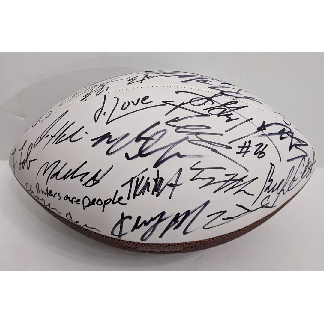  Seattle Seahawks 2025 full size NFL full size football team signed with proof