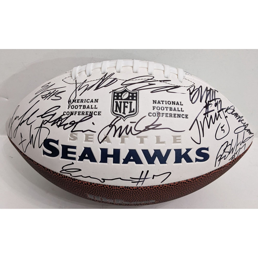  Seattle Seahawks 2025 full size NFL full size football team signed with proof