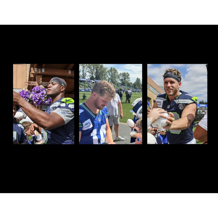  Seattle Seahawks 2025 full size NFL full size football team signed with proof