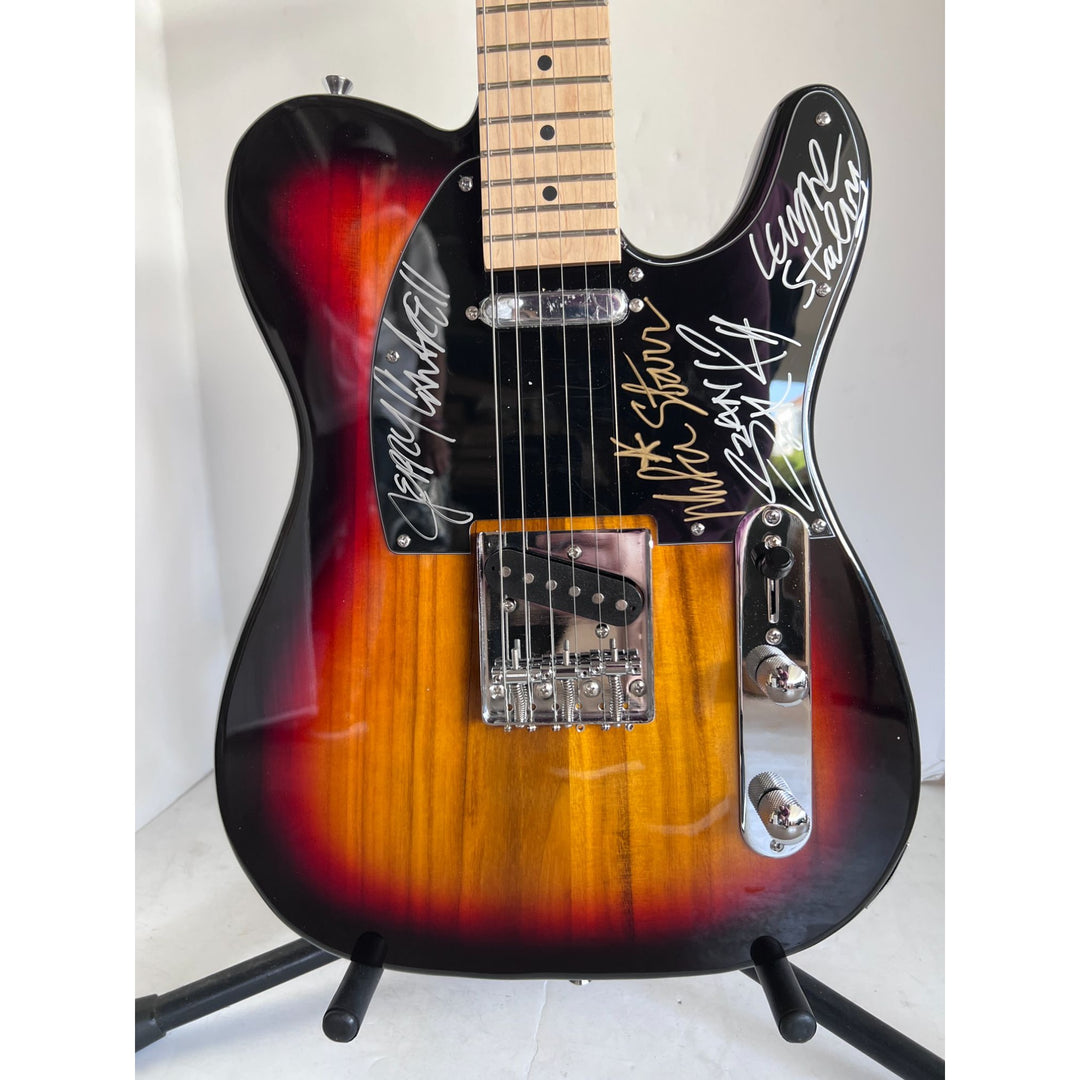 Alice in Chains Hand signed by Layne Staley, Jerry Cantrell, Mike Starr, and Sean Kinney tlecaster electric guitar signed with proof