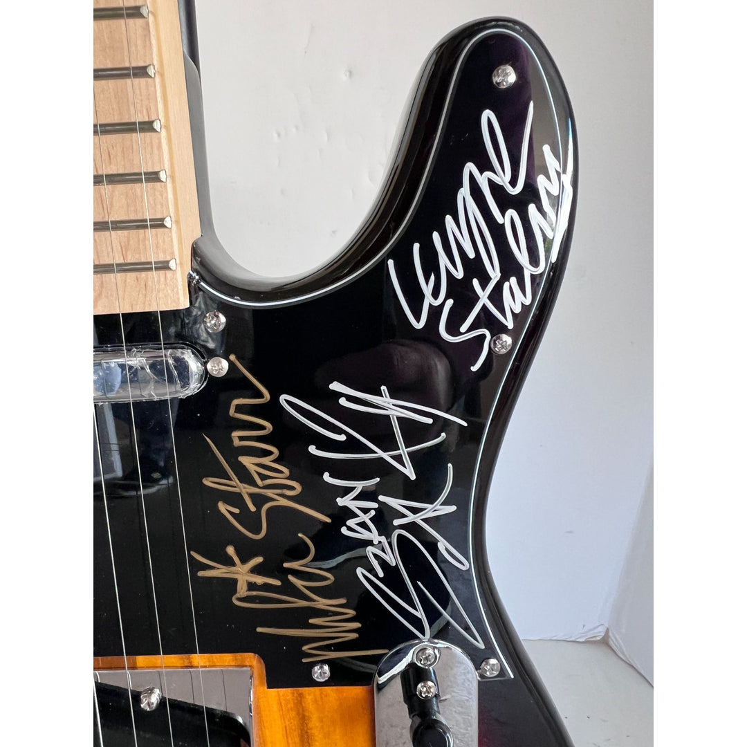 Alice in Chains Hand signed by Layne Staley, Jerry Cantrell, Mike Starr, and Sean Kinney tlecaster electric guitar signed with proof