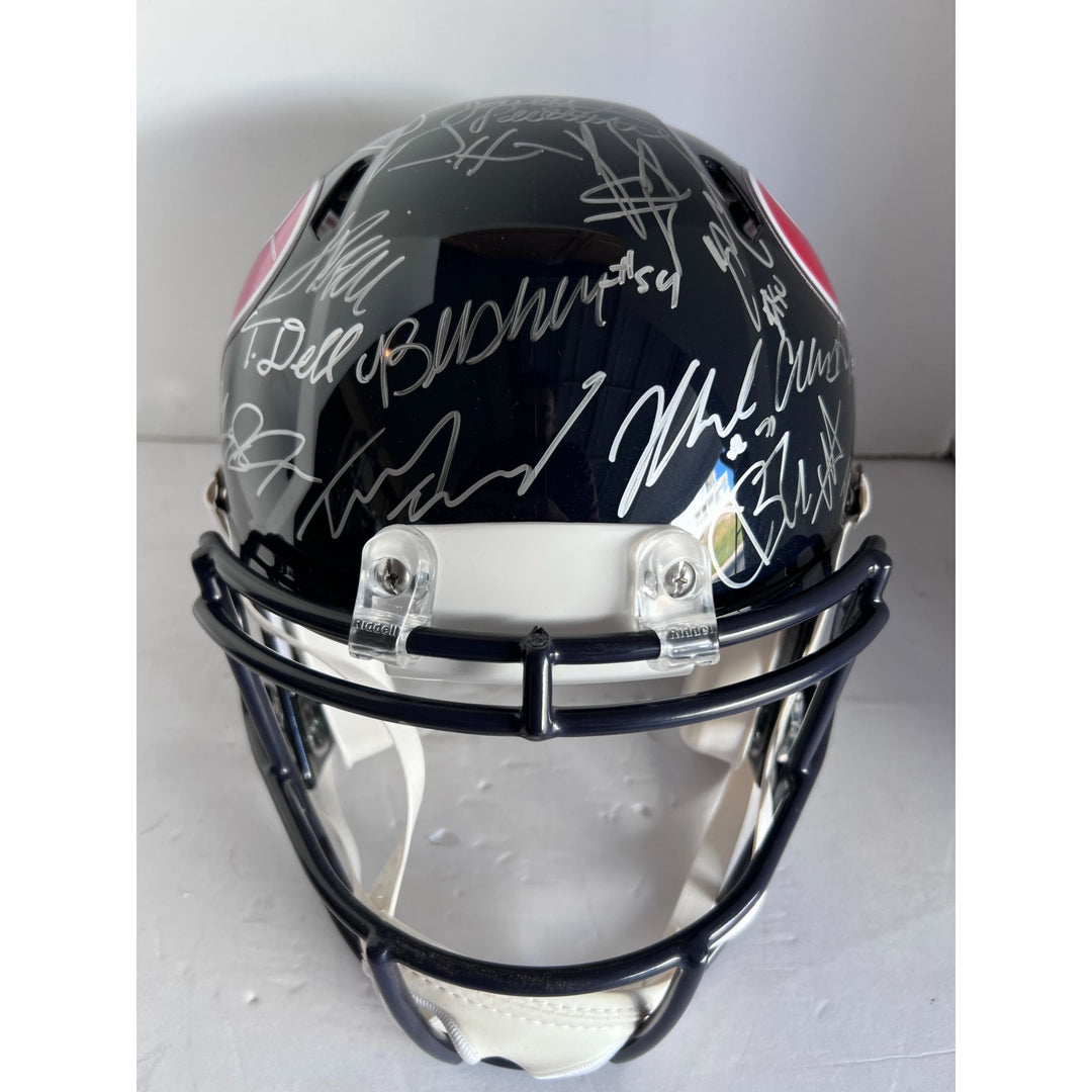 Houston Texans CJ Stroud Nico Collins Joe Mixon Stefon Diggs 40 members of the 2024 team signed Riddell promodel authentic helmet with proof