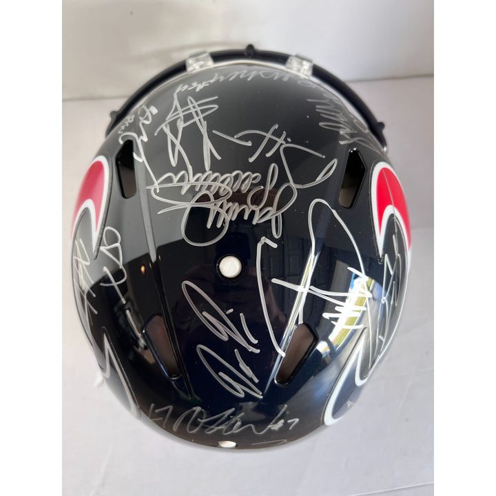 Houston Texans CJ Stroud Nico Collins Joe Mixon Stefon Diggs 40 members of the 2024 team signed Riddell promodel authentic helmet with proof