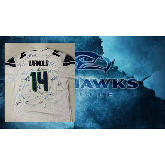  Seattle Seahawks 2025 full size game model team signed jersey with proof