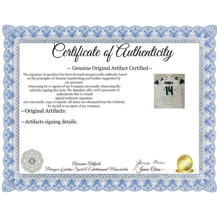  Seattle Seahawks 2025 full size game model team signed jersey with proof