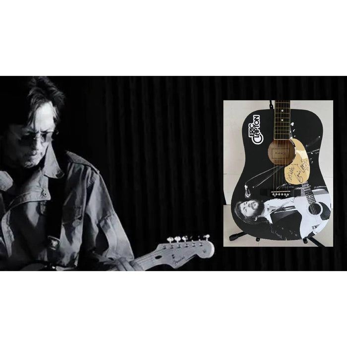 Eric Clapton  full size acoustic guitar (one of a kind ) signed with proof
