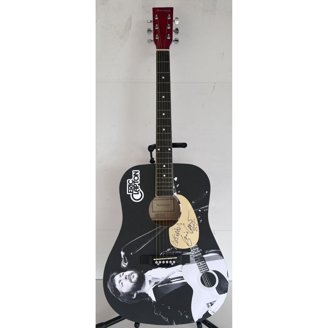 Eric Clapton  full size acoustic guitar (one of a kind ) signed with proof.