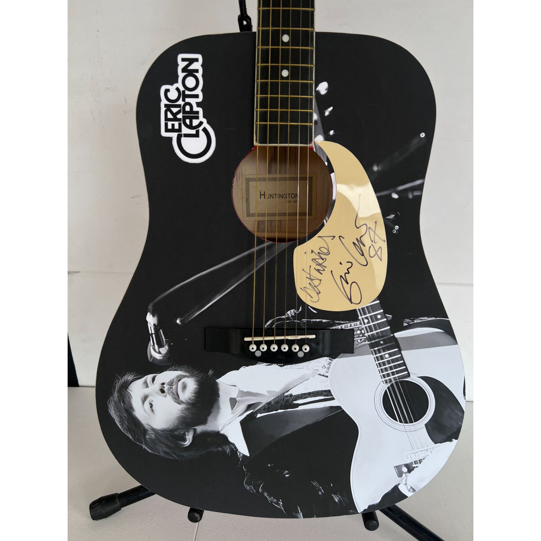 Eric Clapton  full size acoustic guitar (one of a kind ) signed with proof.