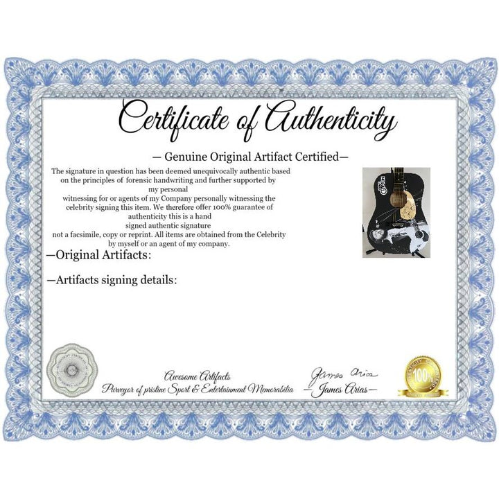 Eric Clapton  full size acoustic guitar (one of a kind ) signed with proof.