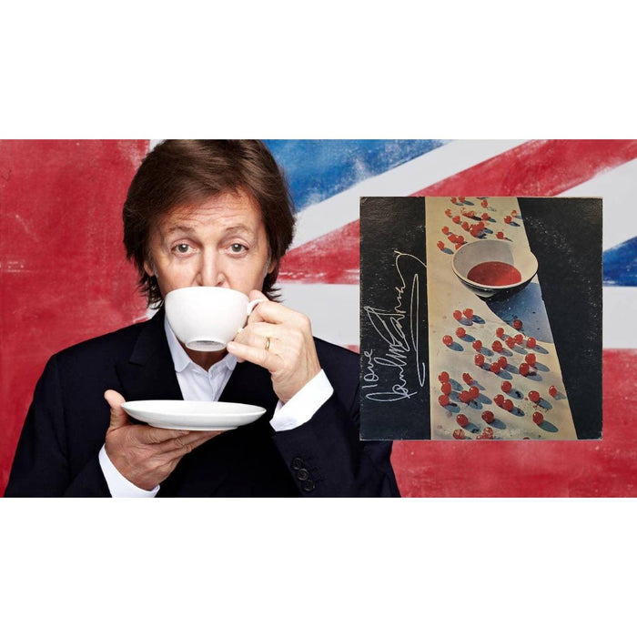 Paul Mccartney original lp signed with proof