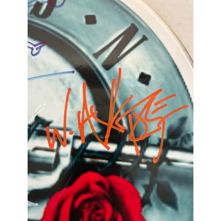 Axl Rose, Slash, Matt Sorum, Duff Mckagan, Steven Adler, Dizzy Reed, Guns N' Roses, one-of-a-kind, drumhead, signed with proof.