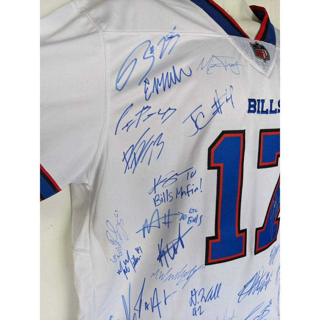 Buffalo Bills Josh Allen 2025 team signed game model jersey size xl (40) signed with proof