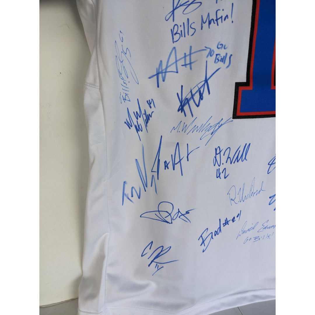 Buffalo Bills Josh Allen 2025 team signed game model jersey size xl (40) signed with proof