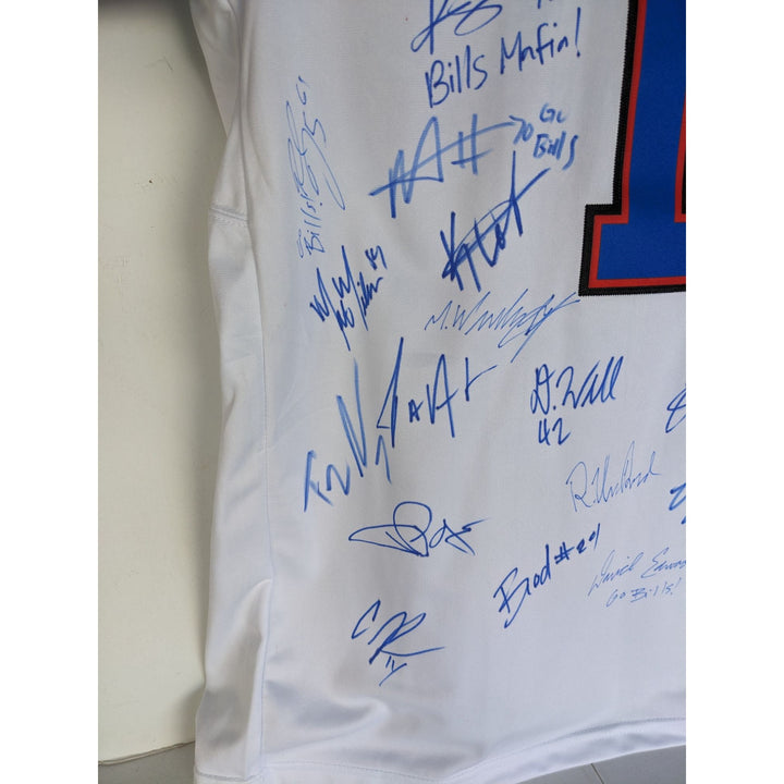 Buffalo Bills Josh Allen 2025 team signed game model jersey size xl (40) signed with proof