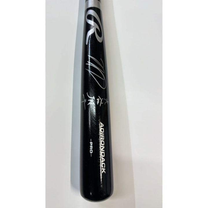 Shohei Ohtani Los Angeles Rawlings MLB game model bat signed with proof