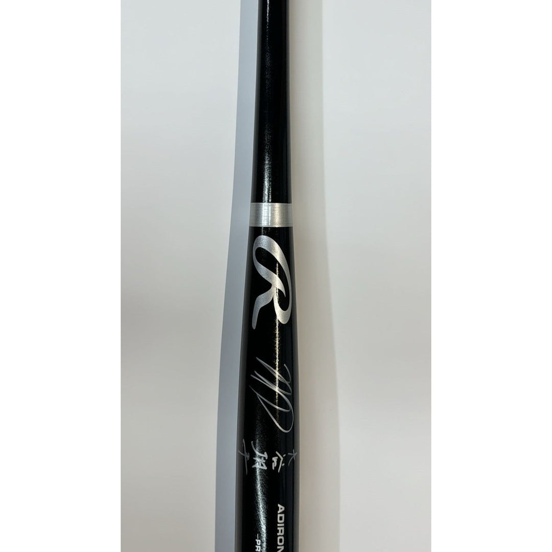 Shohei Ohtani Los Angeles Rawlings MLB game model bat signed with proof