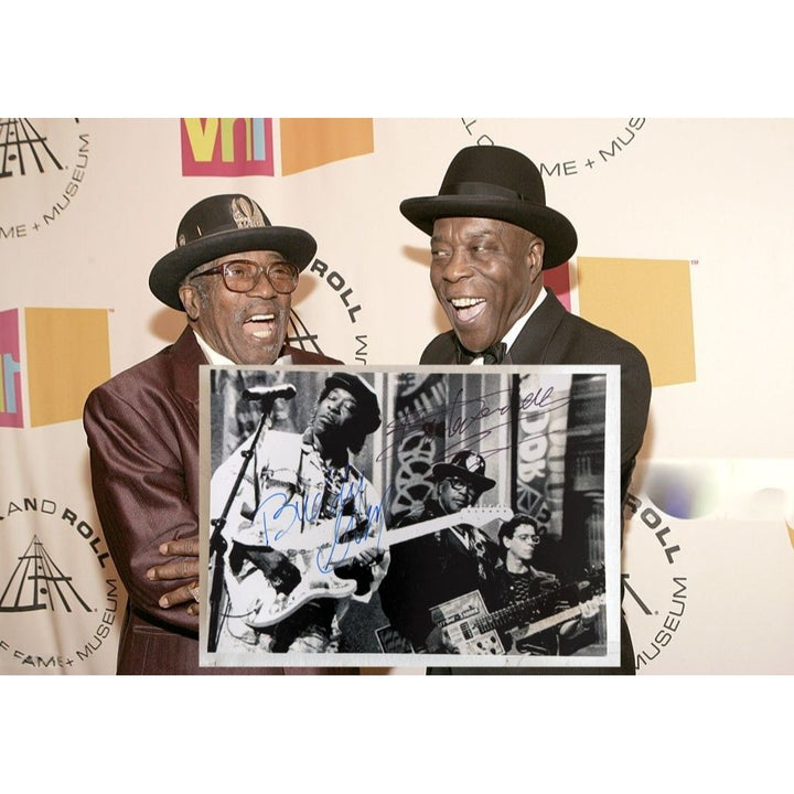 Buddy Guy and Bo Didley 5x7 photo signed with proof