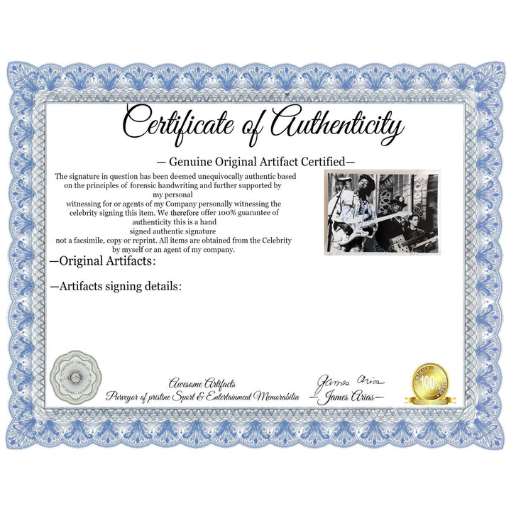 Buddy Guy and Bo Didley 5x7 photo signed with proof