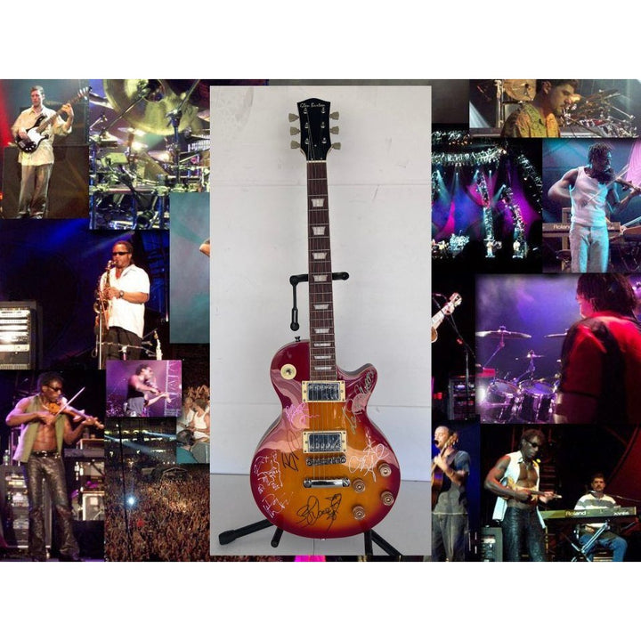 Dave Mathews band vintage les paul signed with sketches & proof Dave Mathews with sketch Stephan Lessard with sketch Boyd Tinsley LeRoi Moor.