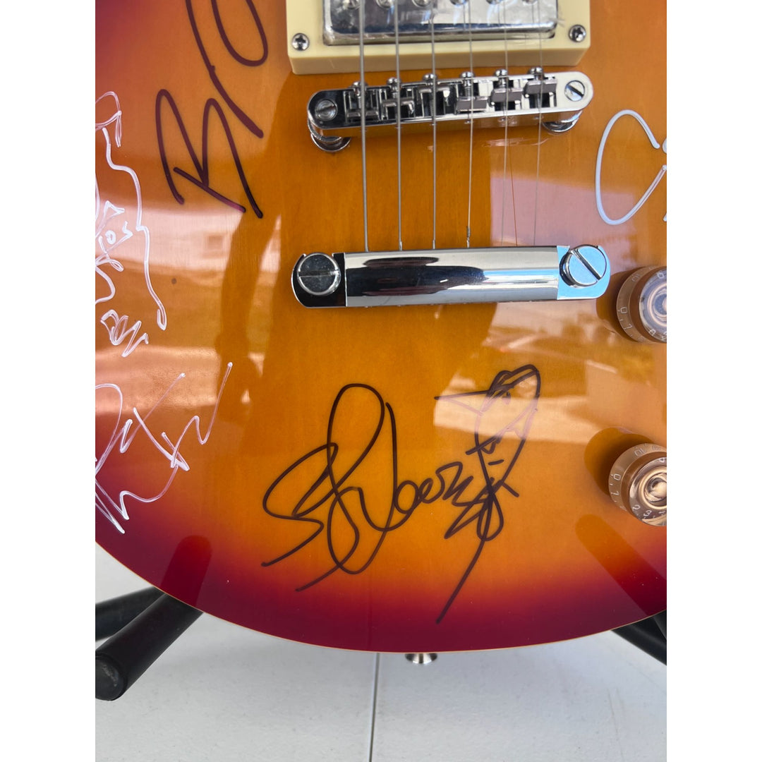 Dave Mathews band vintage les paul signed with sketches & proof Dave Mathews with sketch Stephan Lessard with sketch Boyd Tinsley LeRoi Moor.