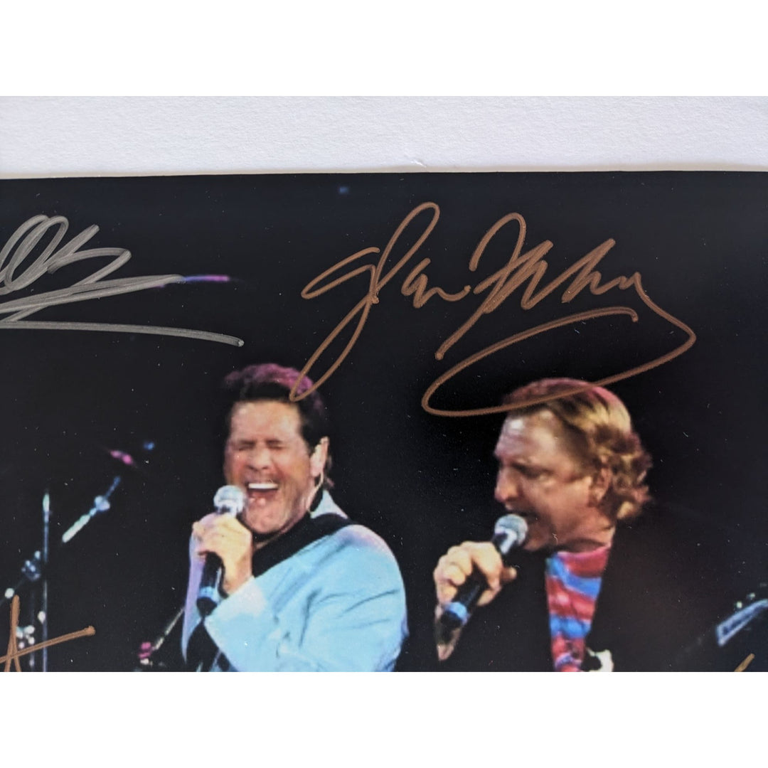 The Eagles, Don Henley, Joe Walsh, Glenn Frey, Timothy B. Schmidt, 11x14, photo, signed with proof