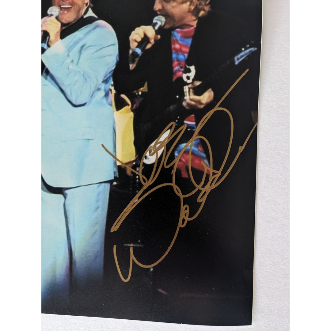 The Eagles, Don Henley, Joe Walsh, Glenn Frey, Timothy B. Schmidt, 11x14, photo, signed with proof