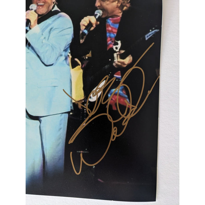 The Eagles, Don Henley, Joe Walsh, Glenn Frey, Timothy B. Schmidt, 11x14, photo, signed with proof