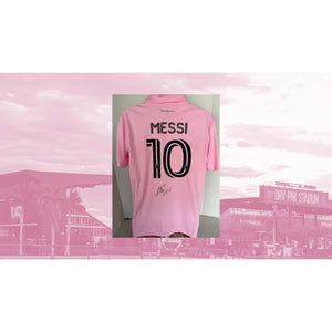 Lionel Messi Inter Miami game model jersey signed with proof