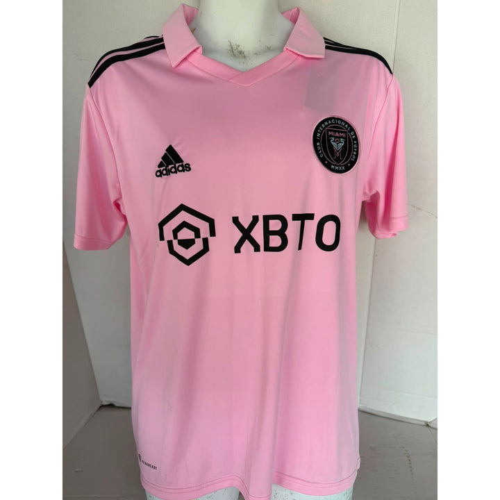 Lionel Messi Inter Miami game model jersey signed with proof.
