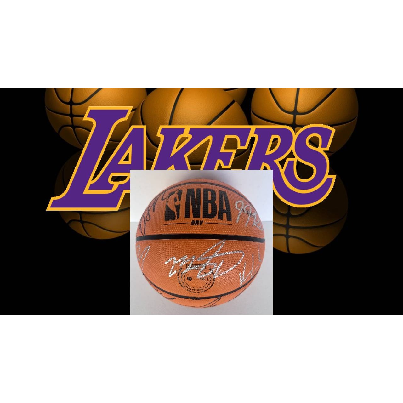 signed basketball by lebron james