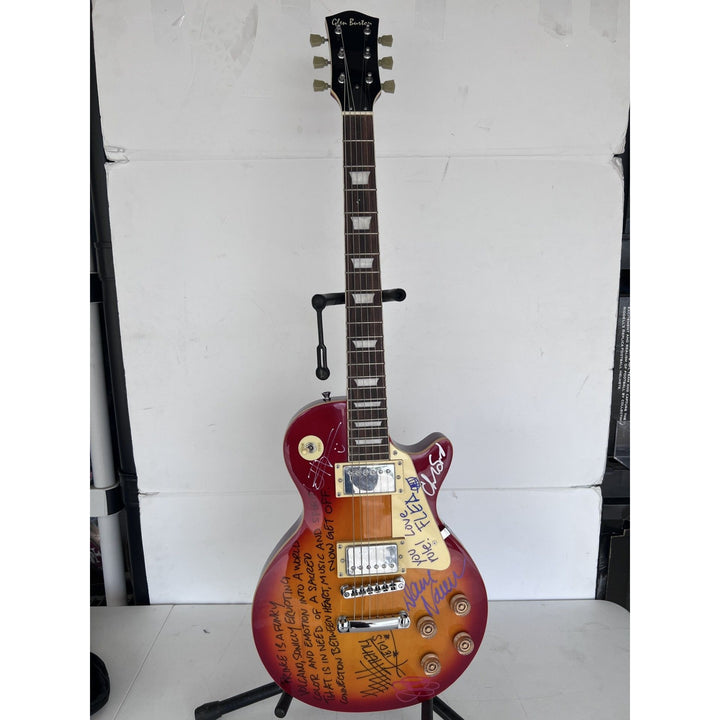 "RHCP" vintage les paul electric guitar Anthony Kiedis, "flea", John Frusciante, Chad Smith with sketch, Dave Navarro, Josh Klinghoffer.