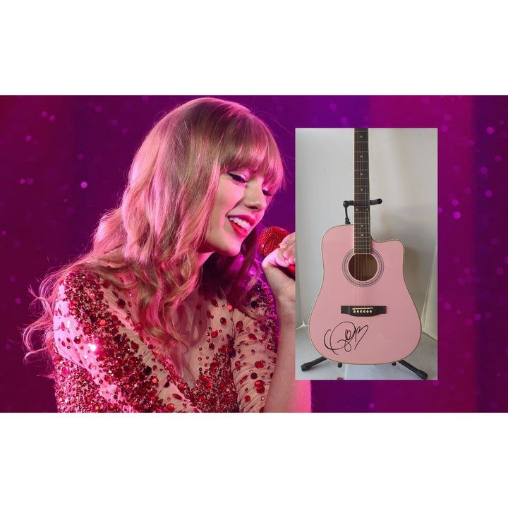 Taylor Swift full size acoustic guitar signed with proof