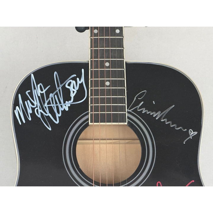 Fleetwood Mac Stevie Nicks Peter Green Mick Fleetwood John and Christy McVie Lindsay Buckingham  full size acoustic guitar signed with proof.